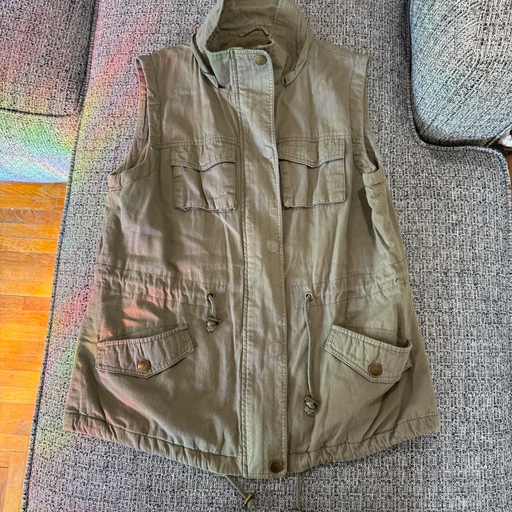 Fashionomics Olive Utility Vest